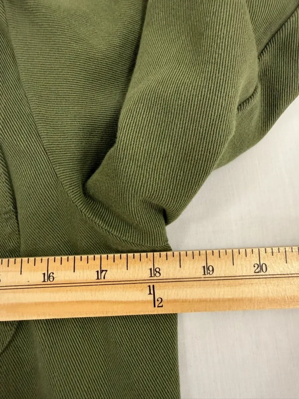 J.Crew Point Sur Draped Twill Button Down Shirt Army Green Size XS